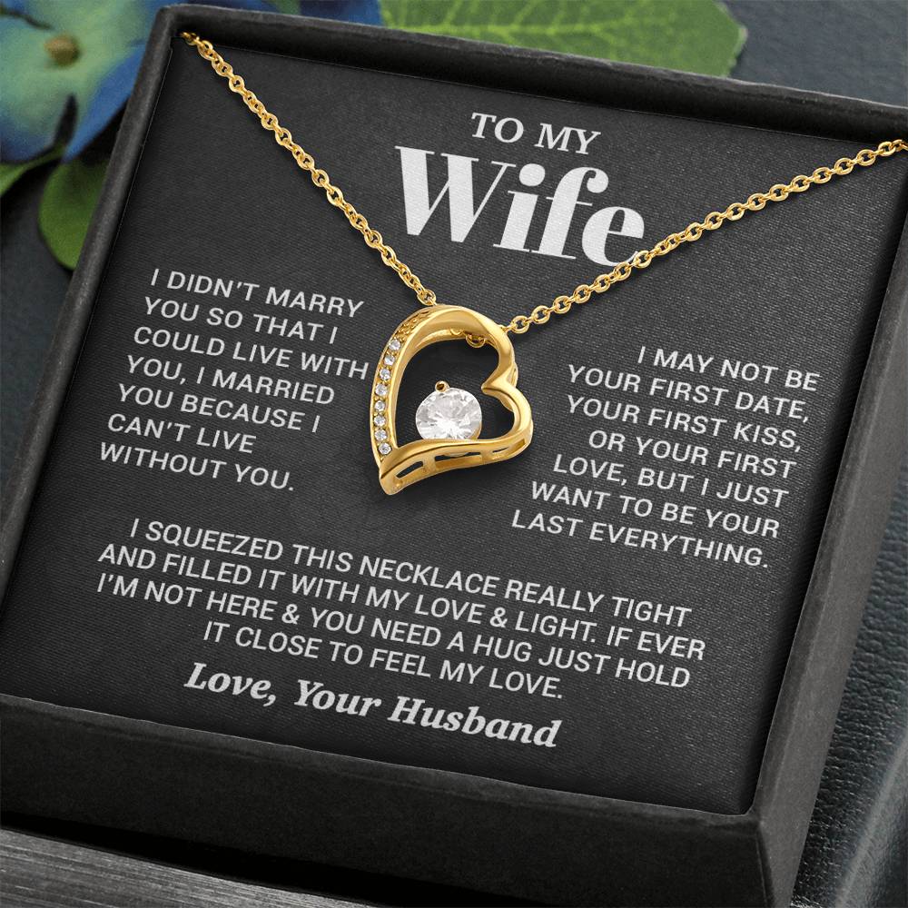 To My Wife Necklace, Christmas Gifts For Women, Anniversary Gift For Wife 27_9_Black