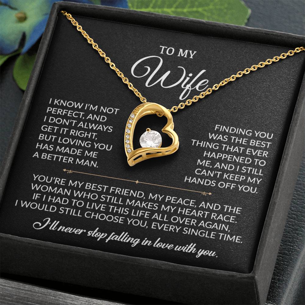 To My Wife Necklace, Gift For Wife, Anniversary Gift For Wife, Necklace For Wife