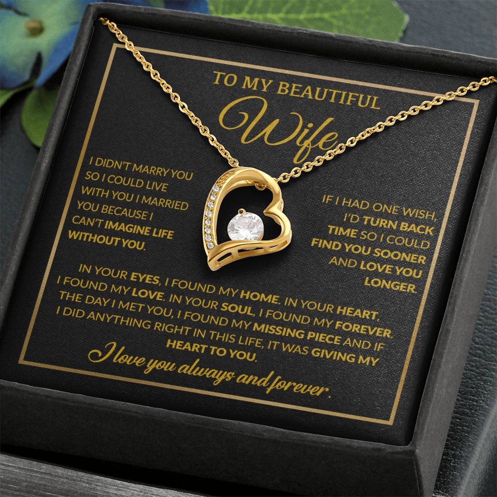 To My Wife Necklace, Christmas Gifts For Women, Anniversary Gift For Wife 15_12
