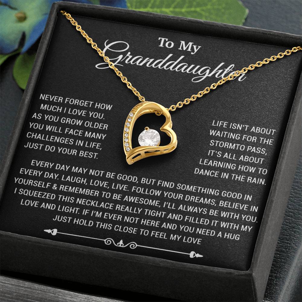 To My Granddaughter Necklace, Birthday Gift For Granddaughter, Birthday Gifts 6_10
