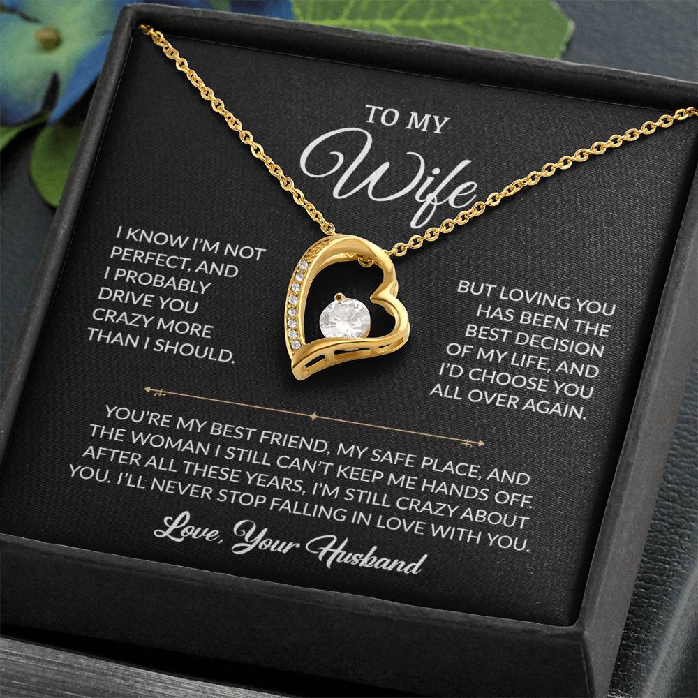 To My Wife Necklace, Gift For Wife, Anniversary Gift For Wife, Necklace For Wife
