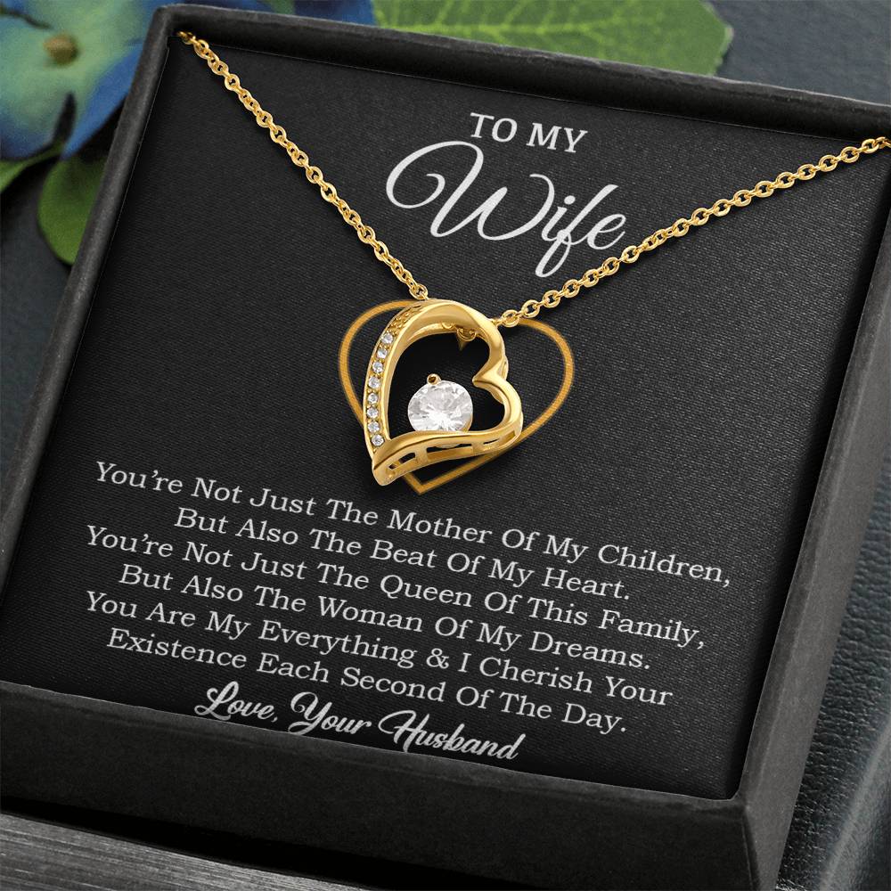 To My Wife Necklace, Gift For Wife, Anniversary Gift For Wife, Necklace For Wife 30_1_Black