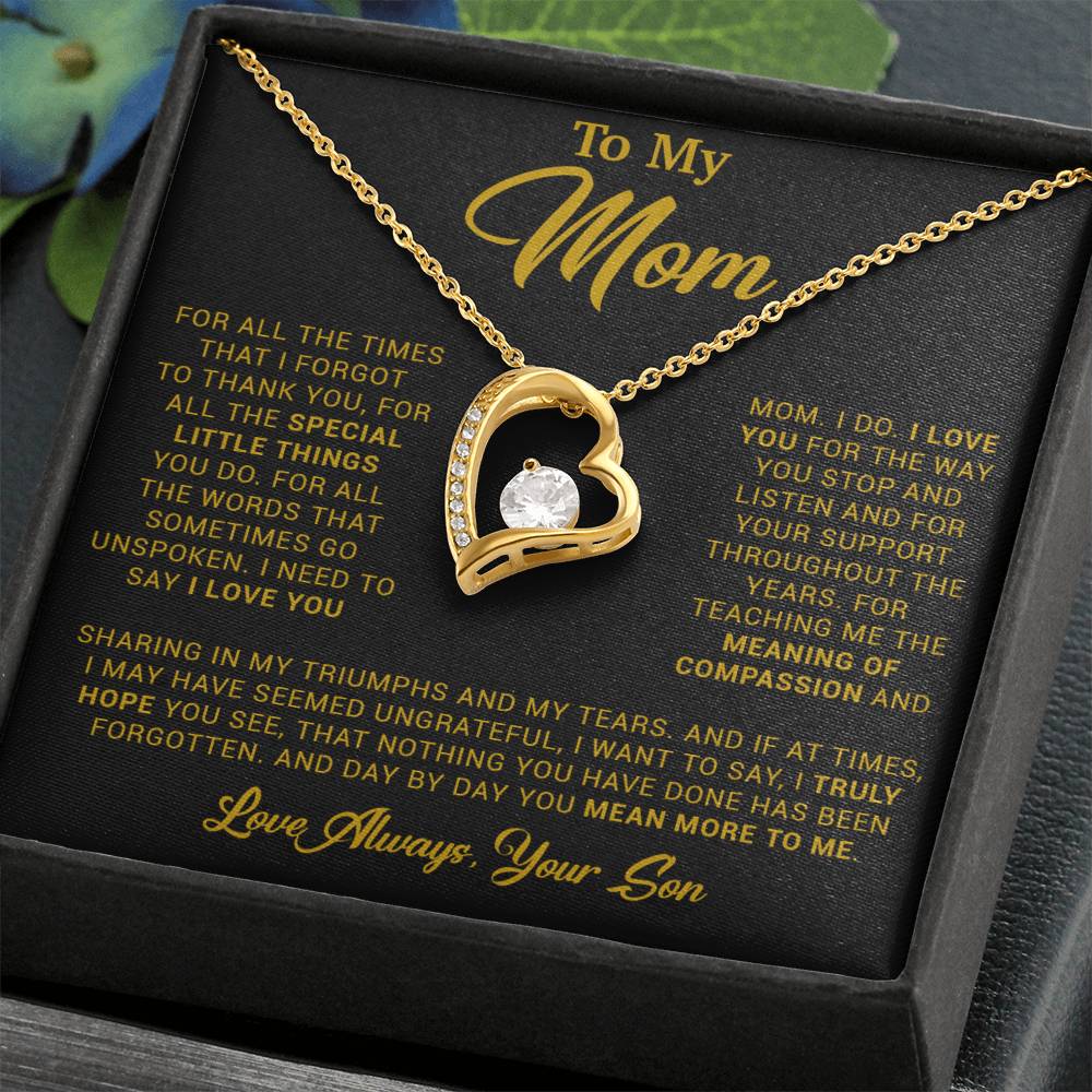 To My Mom Gift for Mother from Son From Daughter Mom Birthday Gift, Mothers Day_ 3_4_Gold