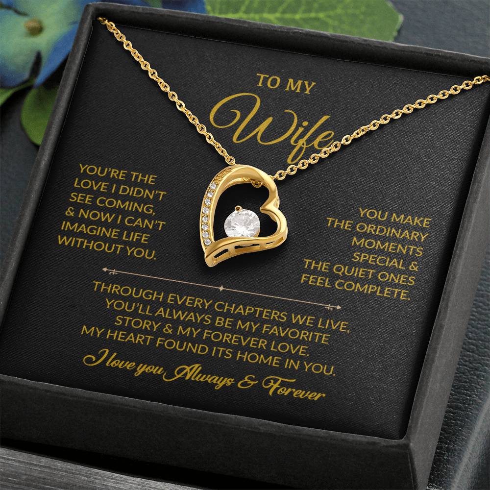To My Wife Necklace, Gift For Wife, Anniversary Gift For Wife, Necklace For Wife