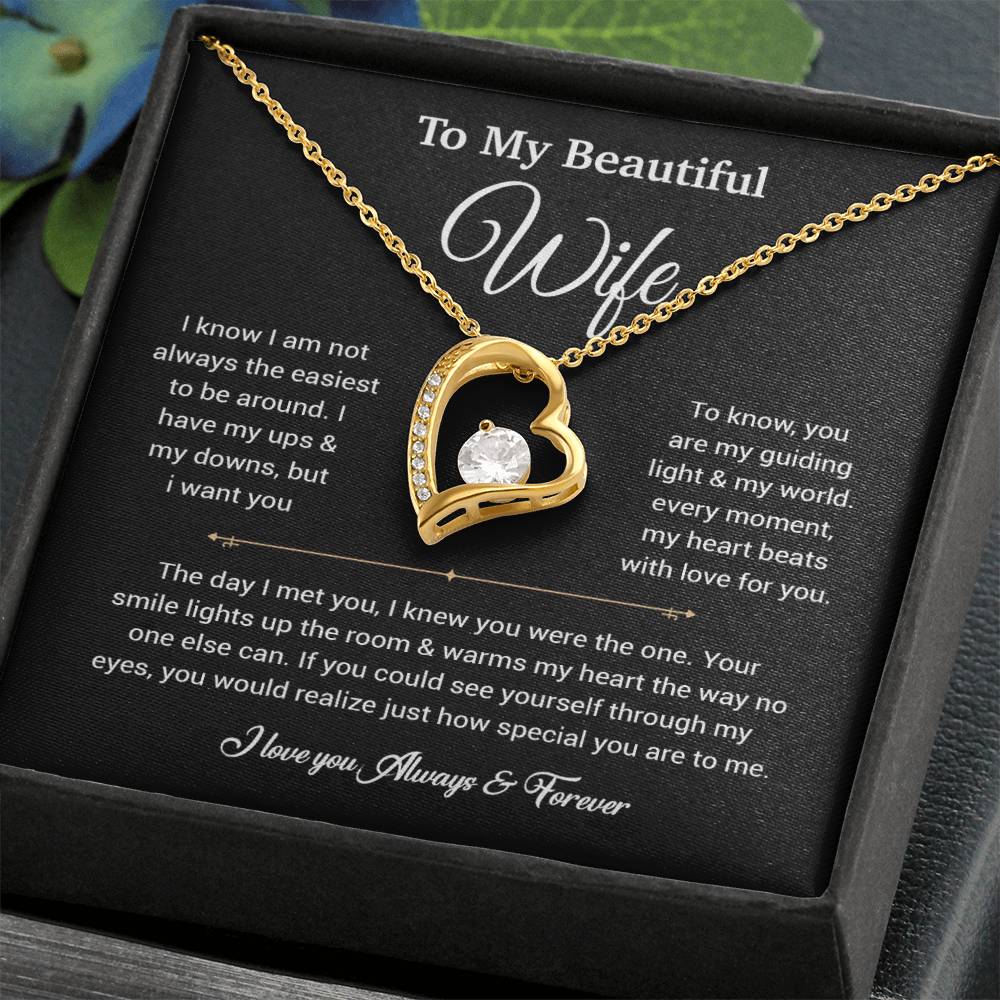 To My Wife Necklace, Gift For Wife, Anniversary Gift For Wife, Necklace For Wife 5_6_Black