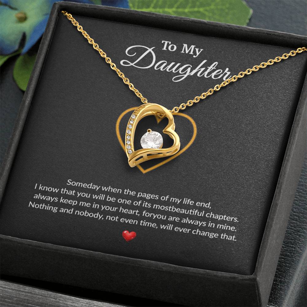 To My Daughter Necklace, Gift for Daughter from Dad, Father Daughter Necklace