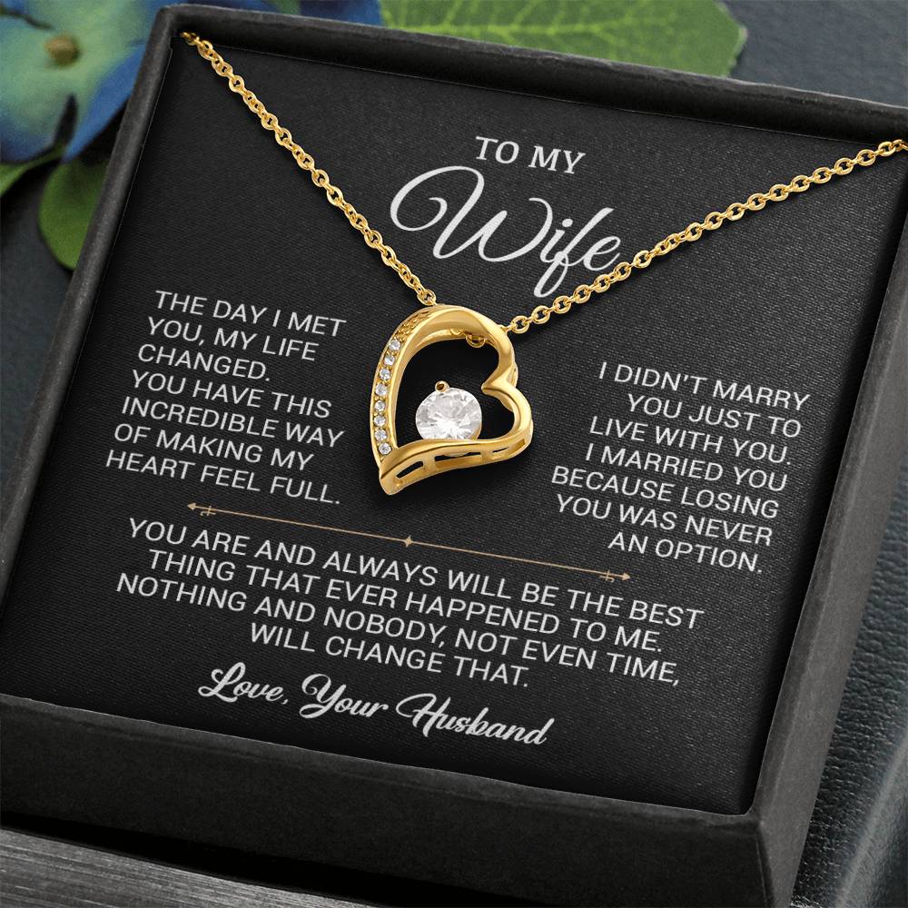 To My Wife Necklace, Gift For Wife, Anniversary Gift For Wife, Christmas Gift