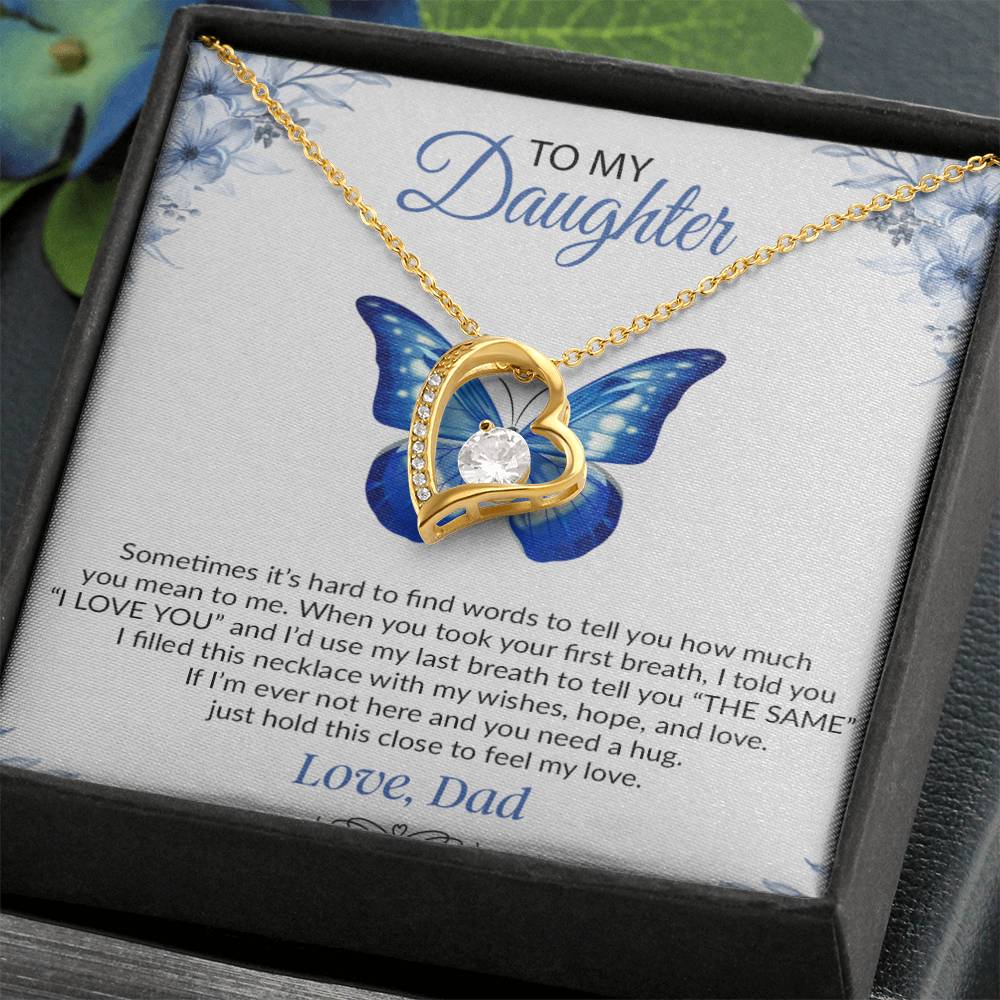 To My Daughter Necklace, Gift For Daughter From Dad, Daughter Father Necklace 1_12