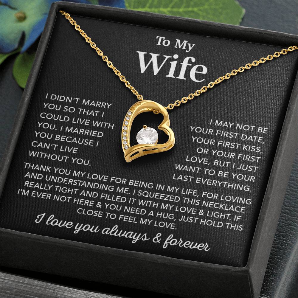 To My Wife Necklace, Wife Gift from Husband, Gift For Her, Gift For Wife