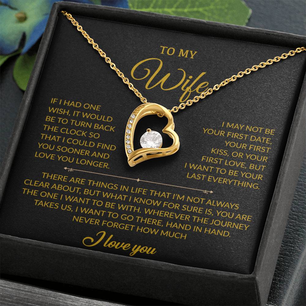 To My Wife Necklace, Gift For Wife, Anniversary Gift For Wife, Necklace For Wife 28_7_Gold