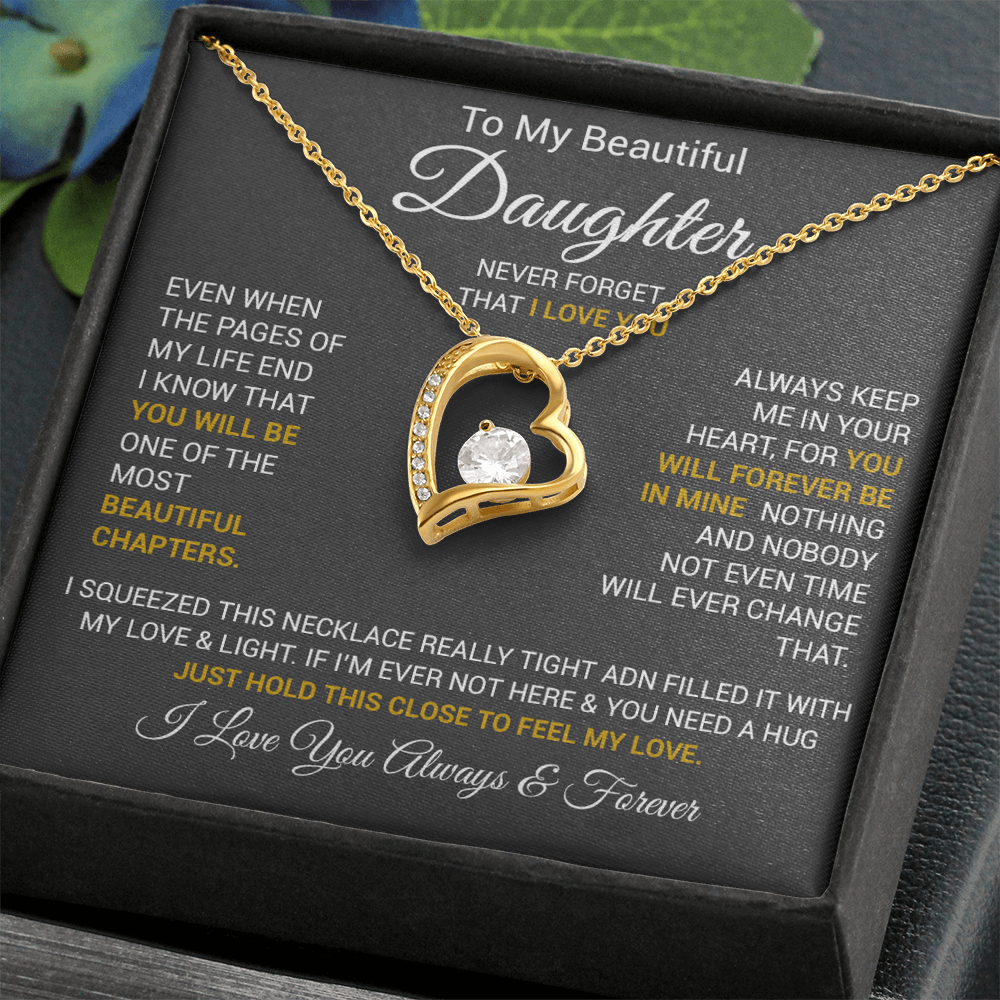 To My Daughter Necklace, Daughter Father Necklace, Daughter Gift From Dad, Mom 2_10