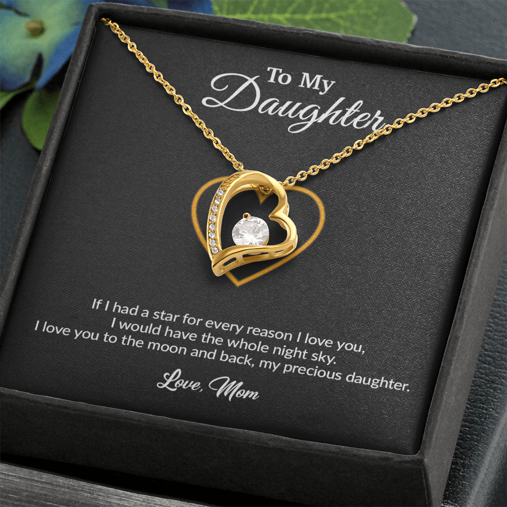 To My Daughter Necklace, Gift for Daughter from Mom, Mother Daughter Necklace