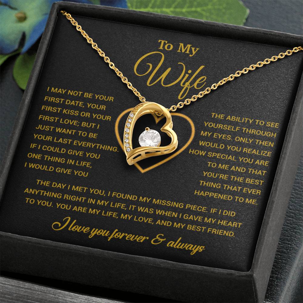 To My Wife Necklace, Christmas Gifts For Women, Anniversary Gift For Wife 29_12_Gold
