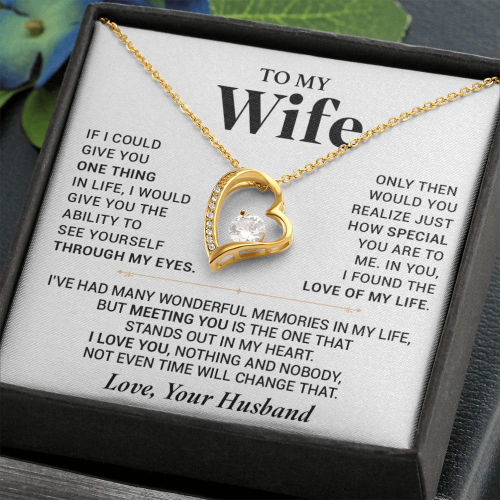To My Wife Necklace, Anniversary Gift For Wife, Wife Birthday, Gift For Wife 777