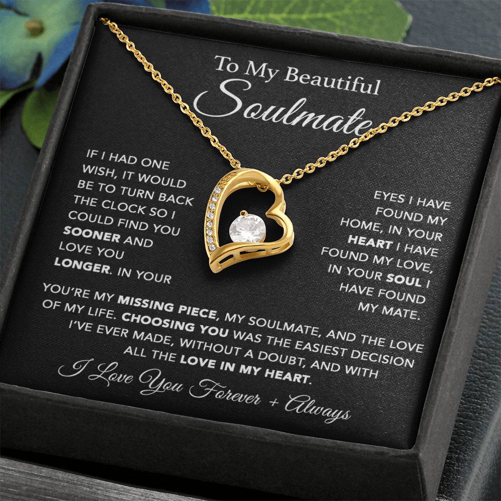 To My Soulmate Necklace, Soulmate Gift, Gift For Girlfriend, Christmas Gift 10_1