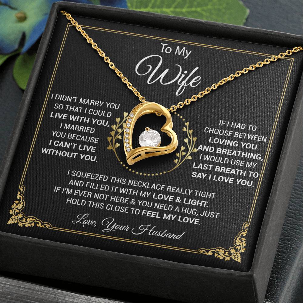 To My Wife Necklace, Wife Gift From Husband, Wife Husband, Christmas Gift