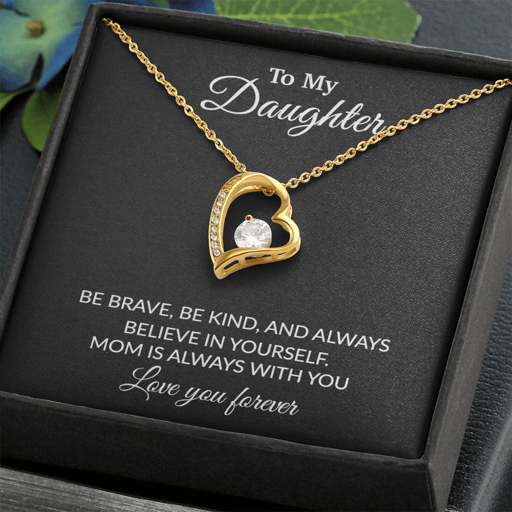 To My Daughter Necklace, Gift for Daughter from Mom, Mother Daughter Necklace