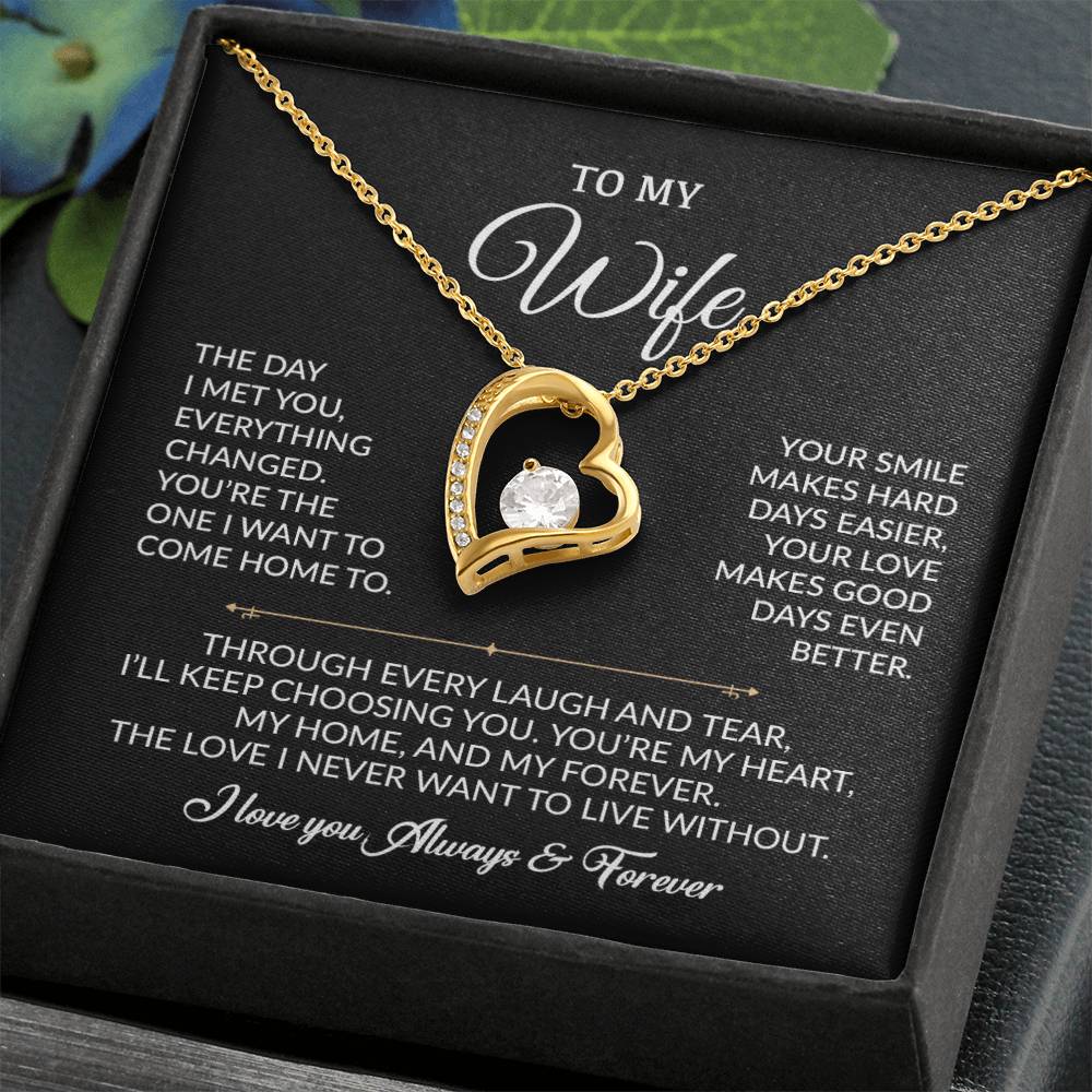 To My Wife Necklace, Gift For Wife, Anniversary Gift For Wife, Necklace For Wife
