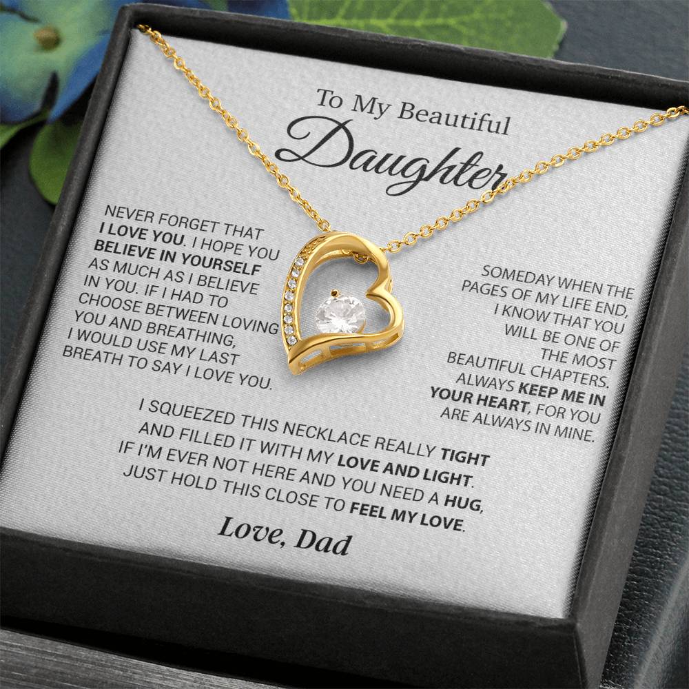 To My Daughter Necklace, Daughter Father Necklace, Daughter Gift From Dad 1_10