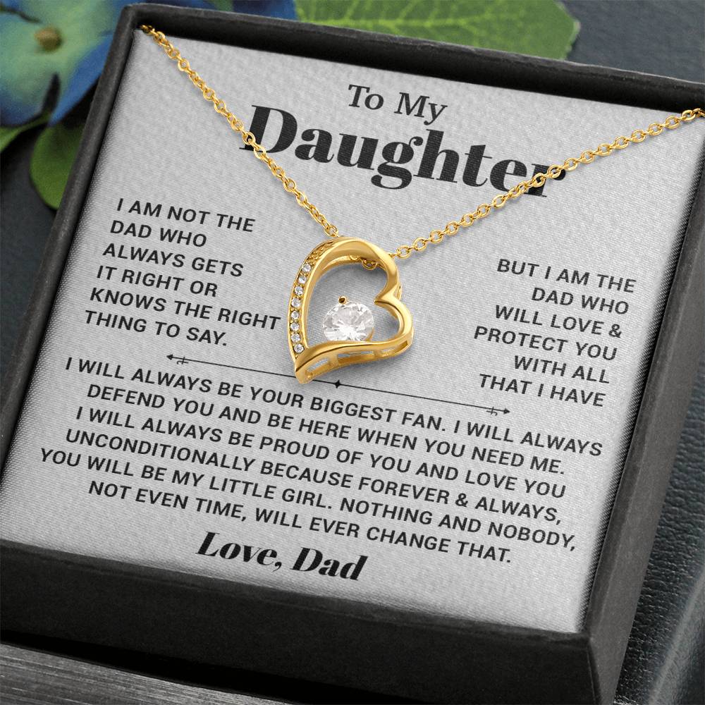 To My Daughter Necklace, Gift for Daughter from Dad, Father Daughter Necklace 4_10
