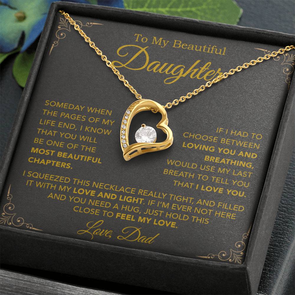 To My Daughter Necklace, Daughter Father Necklace, Daughter Gift From Dad 25_9