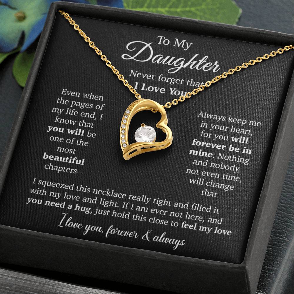 To My Daughter Necklace, Daughter Father Necklace, Daughter Gift From Dad, Mom 23_10