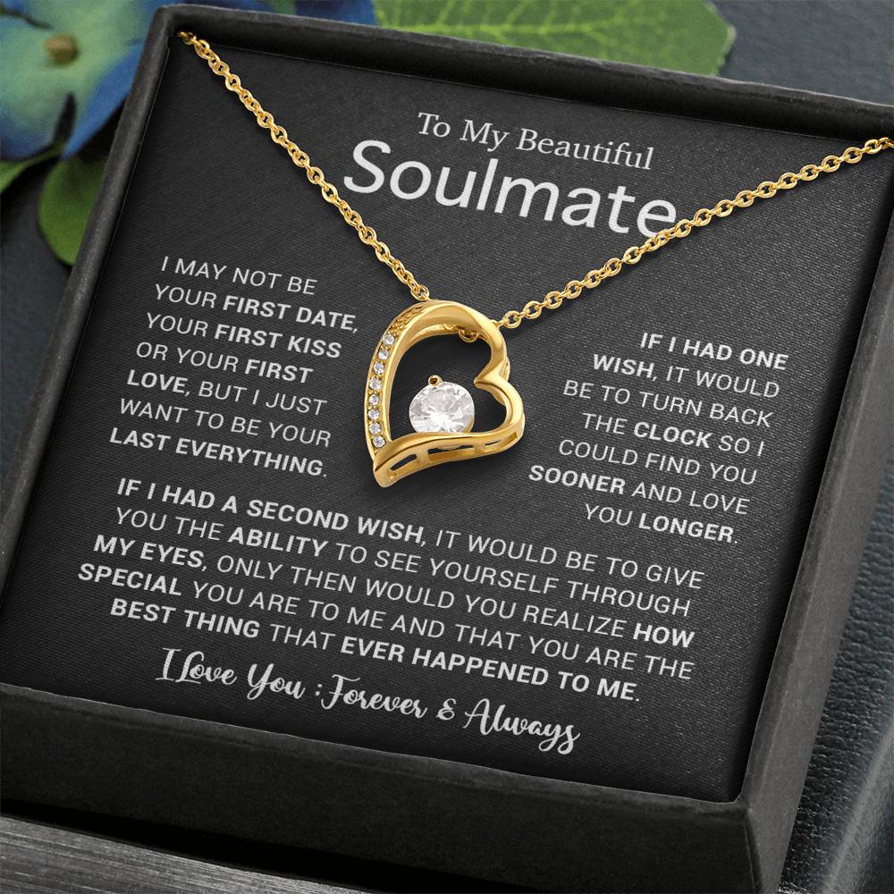 To My Soulmate Necklace, Gift For Soulmate, Anniversary Gift, Birthday Gift 5_5_Black