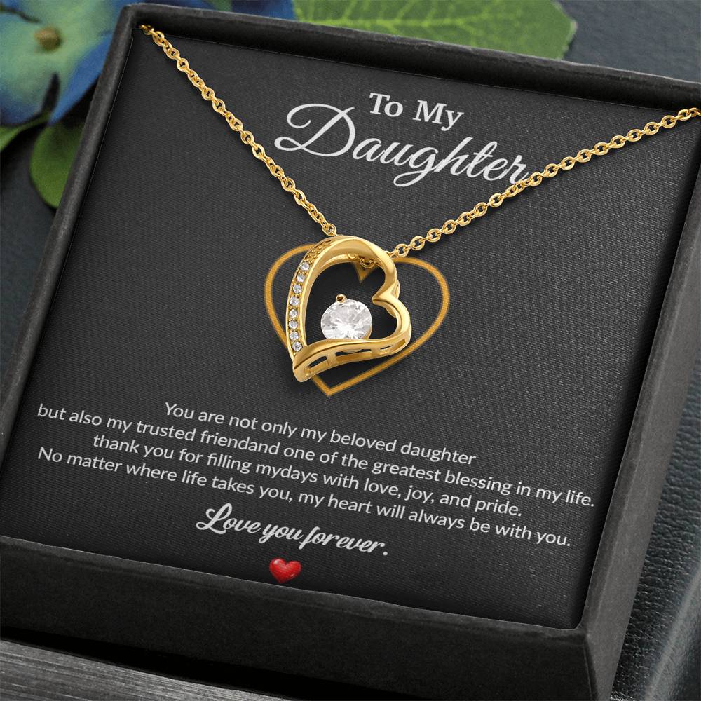 To My Daughter Necklace, Gift for Daughter from Dad, Father Daughter Necklace