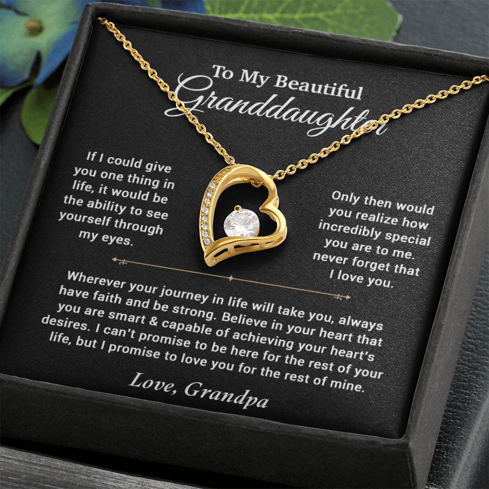 To My Granddaughter Necklace, Birthday Gift For Granddaughter, Birthday Gifts