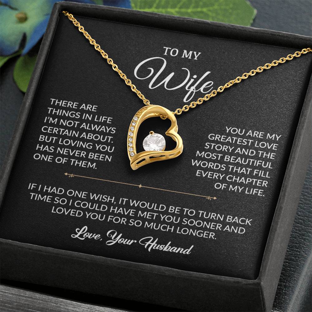 To My Wife Necklace, Gift For Wife, Anniversary Gift For Wife, Necklace For Wife