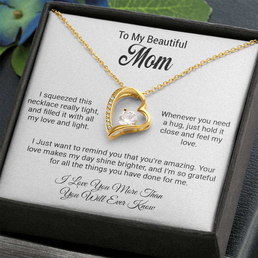 To My Mom Necklace, Gift For Mom, Birthday Gift For Mom, Mother's Day Gift