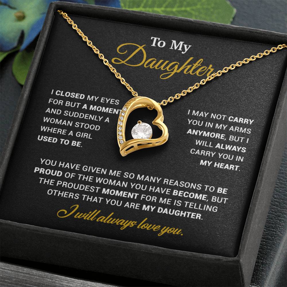 To My Daughter Necklace, Gift for Daughter from Dad, Father Daughter Necklace 120_11