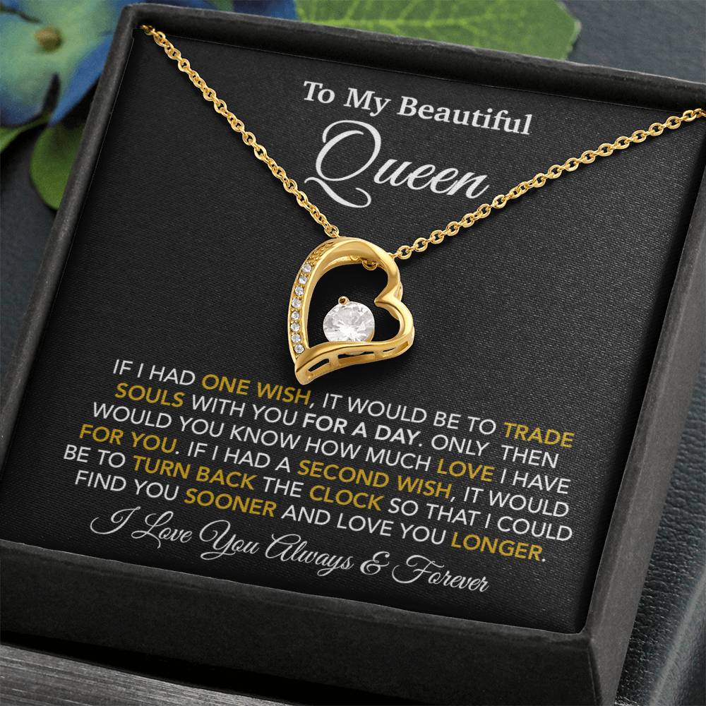 To My Queen Necklace, Anniversary Gift For Wife, Girlfriend Necklace, Birthday Gift For Wife_24_1