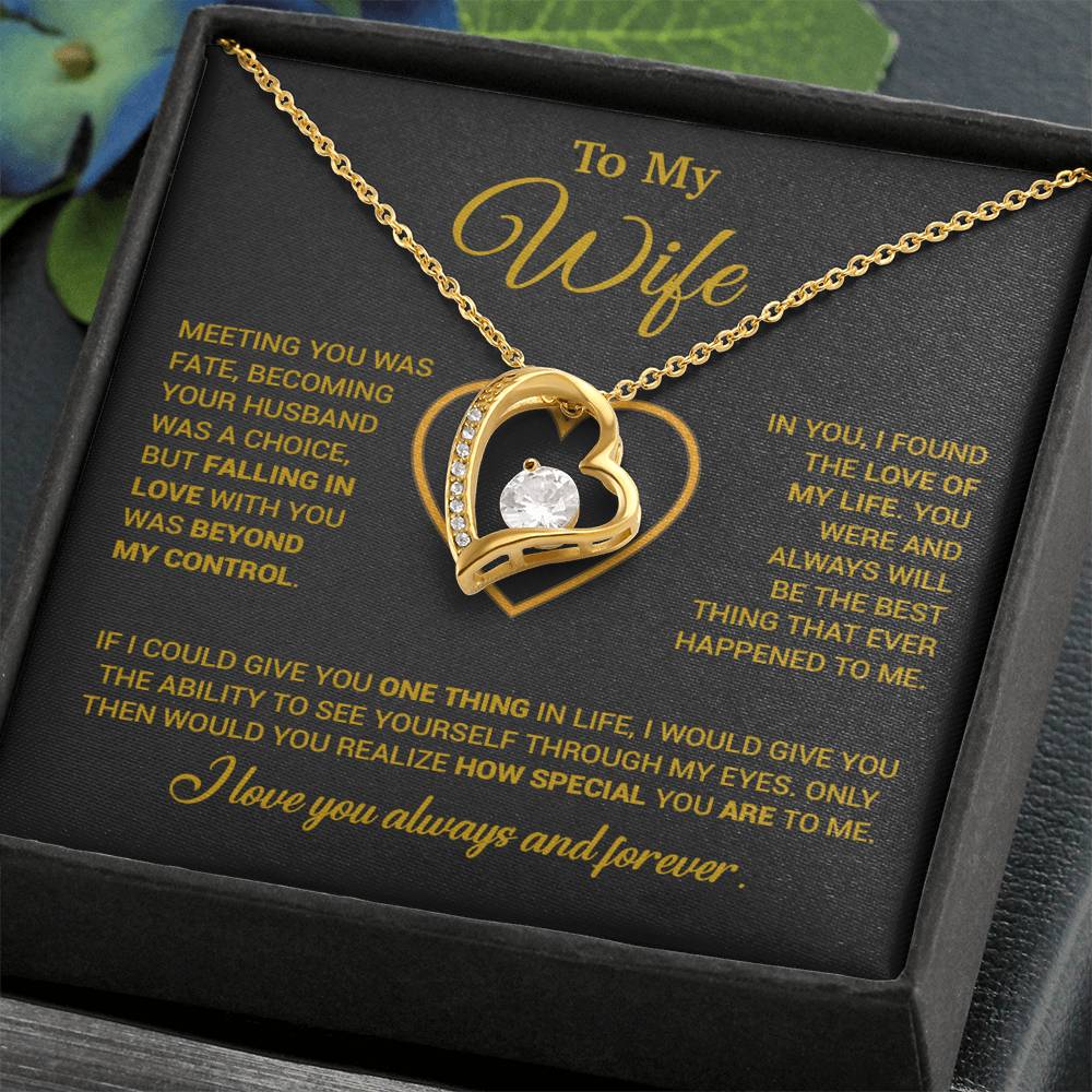 To My Wife Necklace, Christmas Gifts For Women, Anniversary Gift For Wife 11_12_Gold