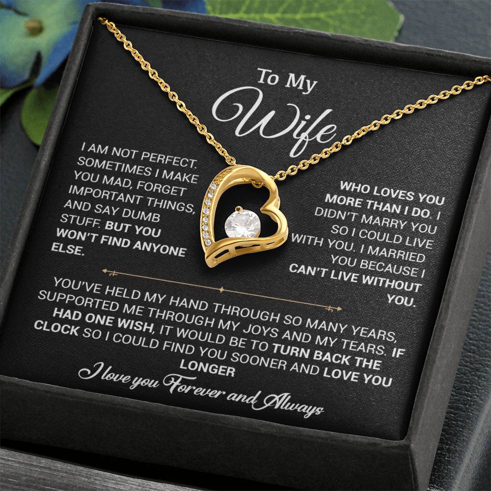 To My Wife Necklace, Gift For Wife, Anniversary Gift For Wife, Christmas Gift