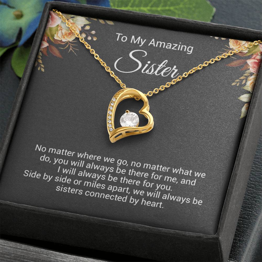 To My Sister Necklace, Birthday Gift For Sister, Sister Christmas Gift