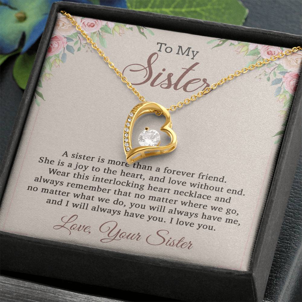 To My Sister Necklace, Brother to Sister, Birthday gift For Sister from Brother 12_8