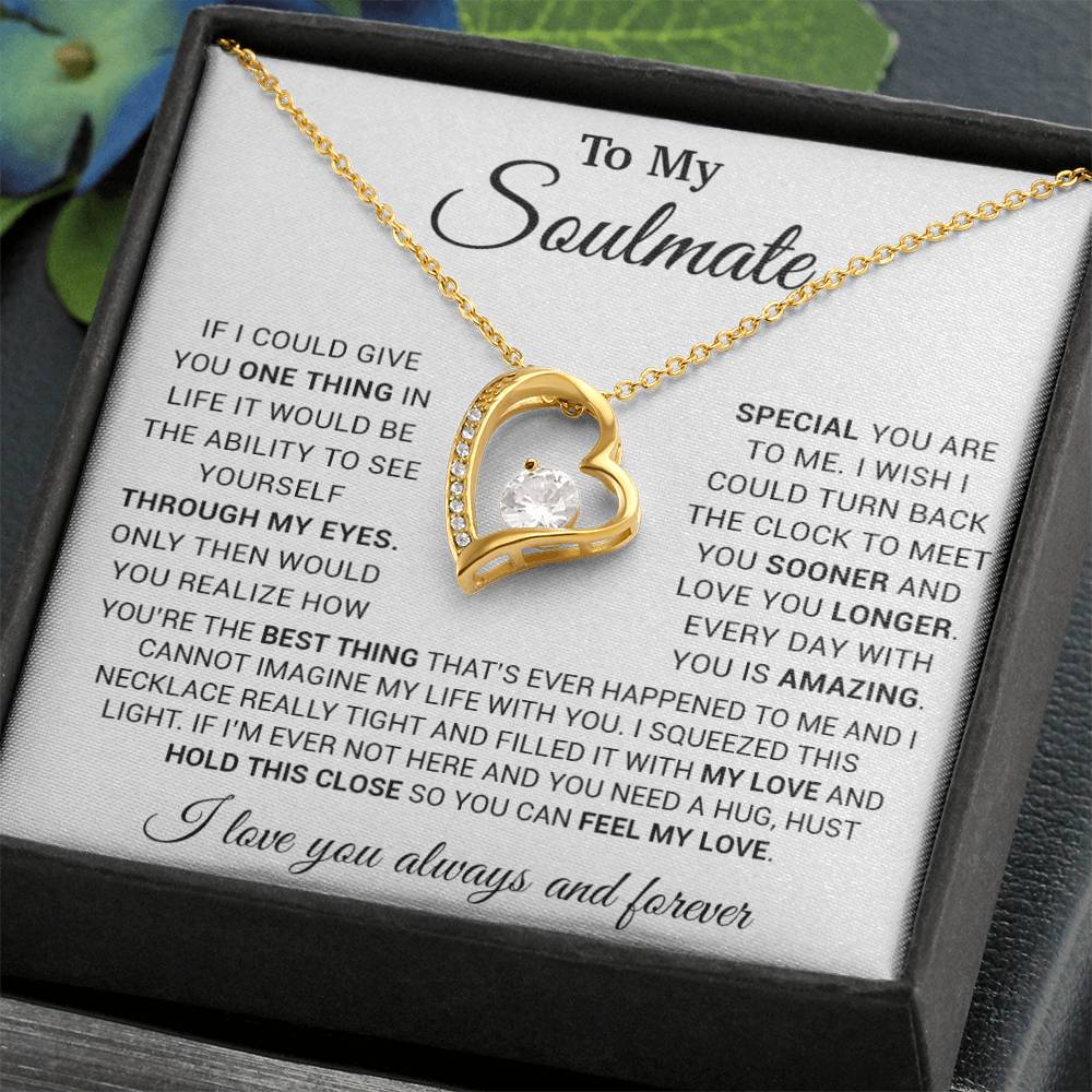 To My Soulmate Necklace, Christmas, Valentine Gift For Her, Gift For Soulmate