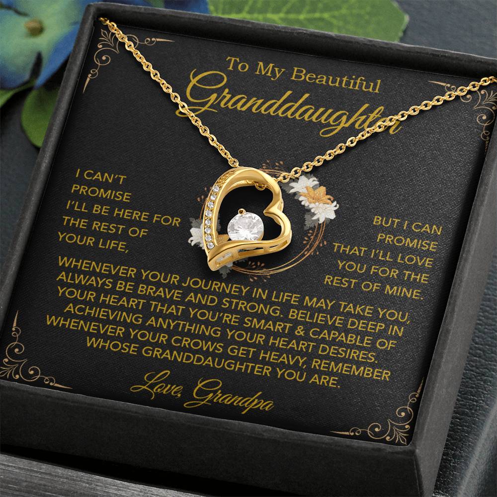 To My Granddaughter Necklace, Xmas Birthday Gift For Granddaughter From Grandpa 24_9