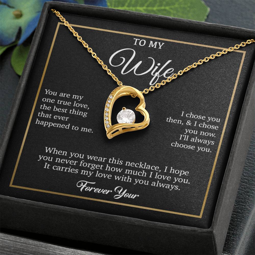 To My Wife Necklace, Gift For Wife, Anniversary Gift For Wife, Necklace For Wife