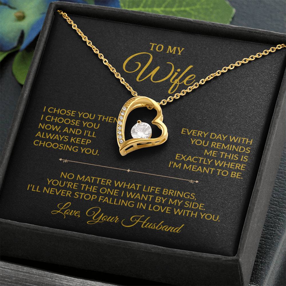 To My Wife Necklace, Gift For Wife, Anniversary Gift For Wife, Necklace For Wife