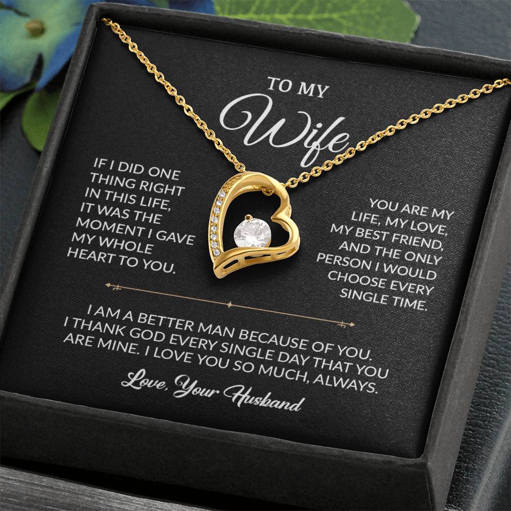 To My Wife Necklace, Gift For Wife, Anniversary Gift For Wife, Necklace For Wife