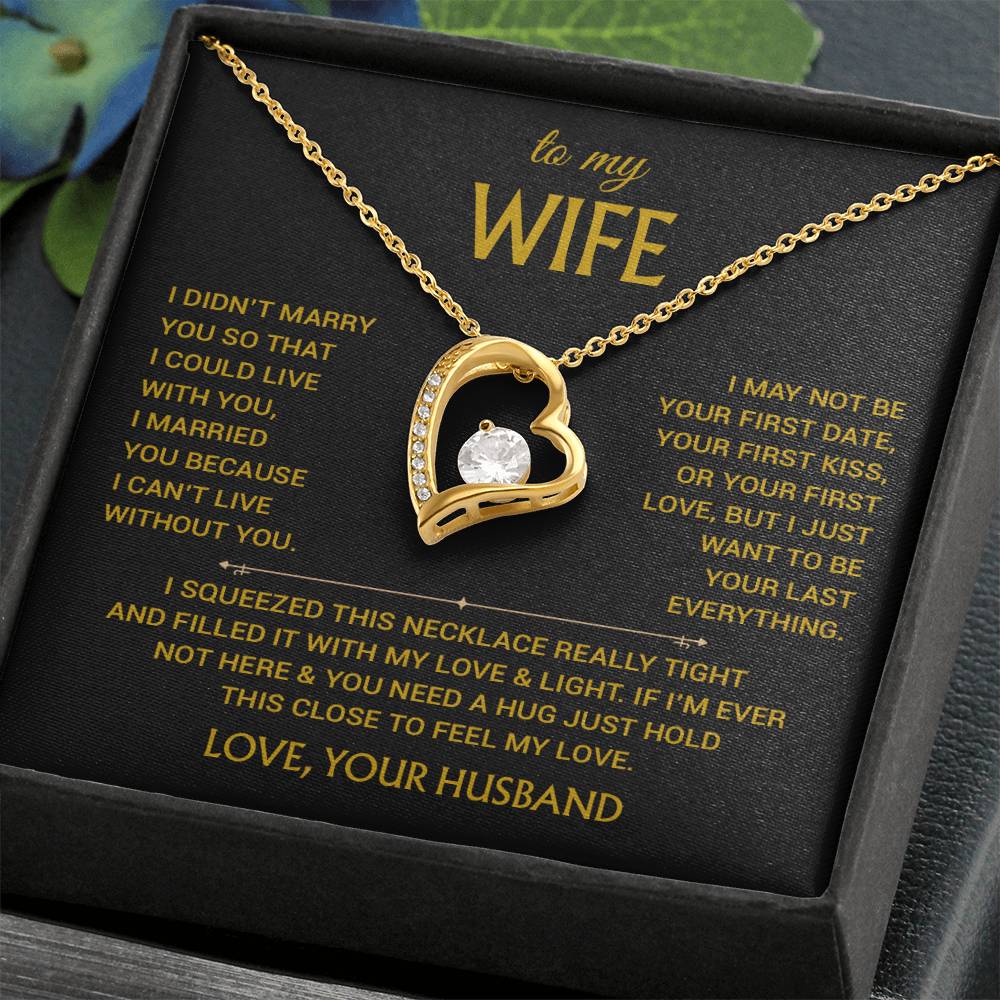 To My Wife Necklace, Christmas Gifts For Women, Anniversary Gift For Wife