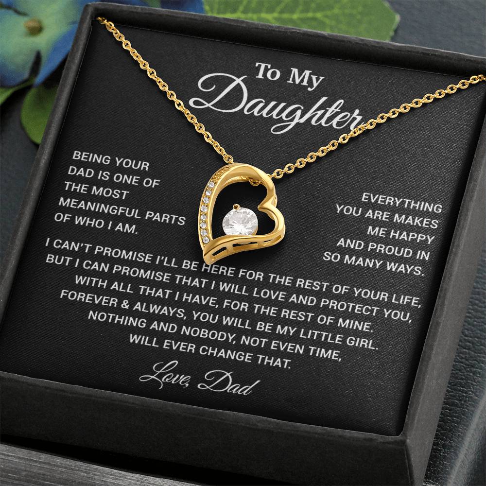 To My Daughter Necklace, Gift for Daughter from Dad, Father Daughter Necklace
