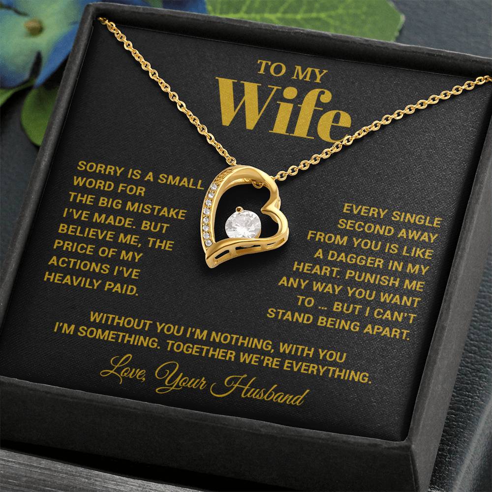 To My Wife Necklace, Christmas Gifts For Women, Anniversary Gift For Wife 15_10_Gold