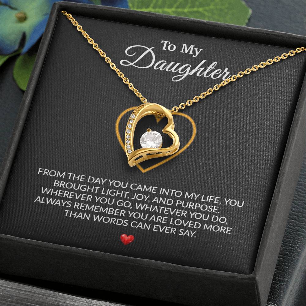 To My Daughter Necklace, Gift for Daughter from Dad, Father Daughter Necklace