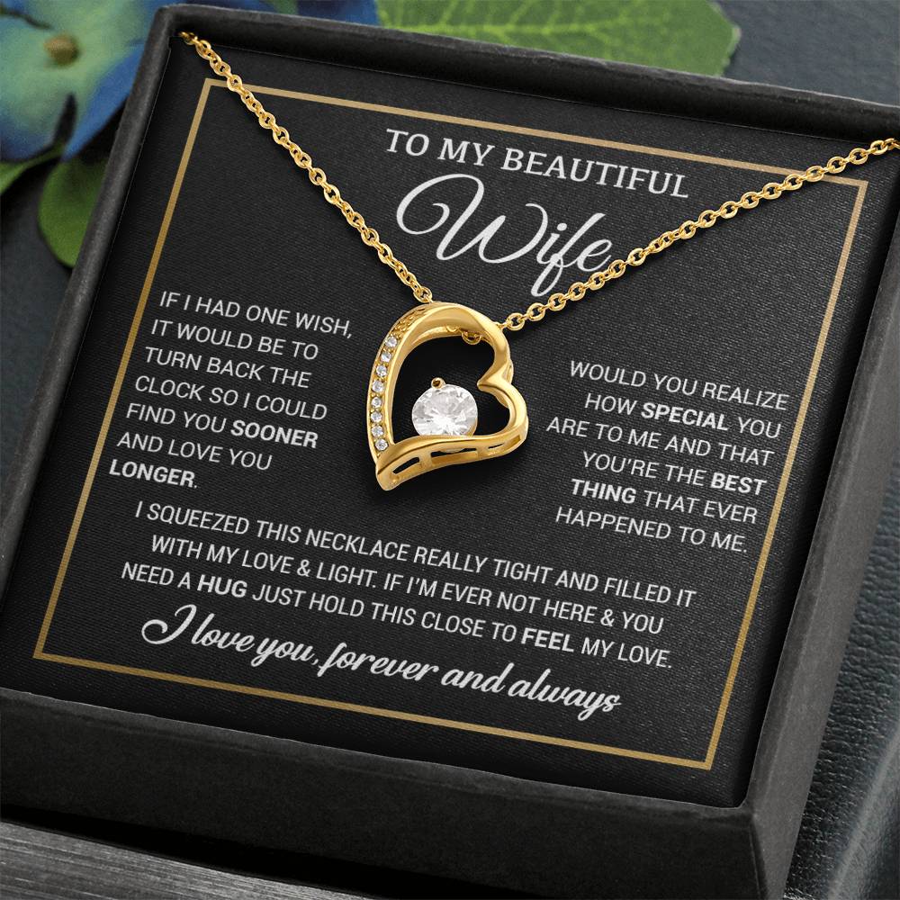 To My Wife Necklace, Christmas Gifts For Women, Anniversary Gift For Wife 19_11_Black