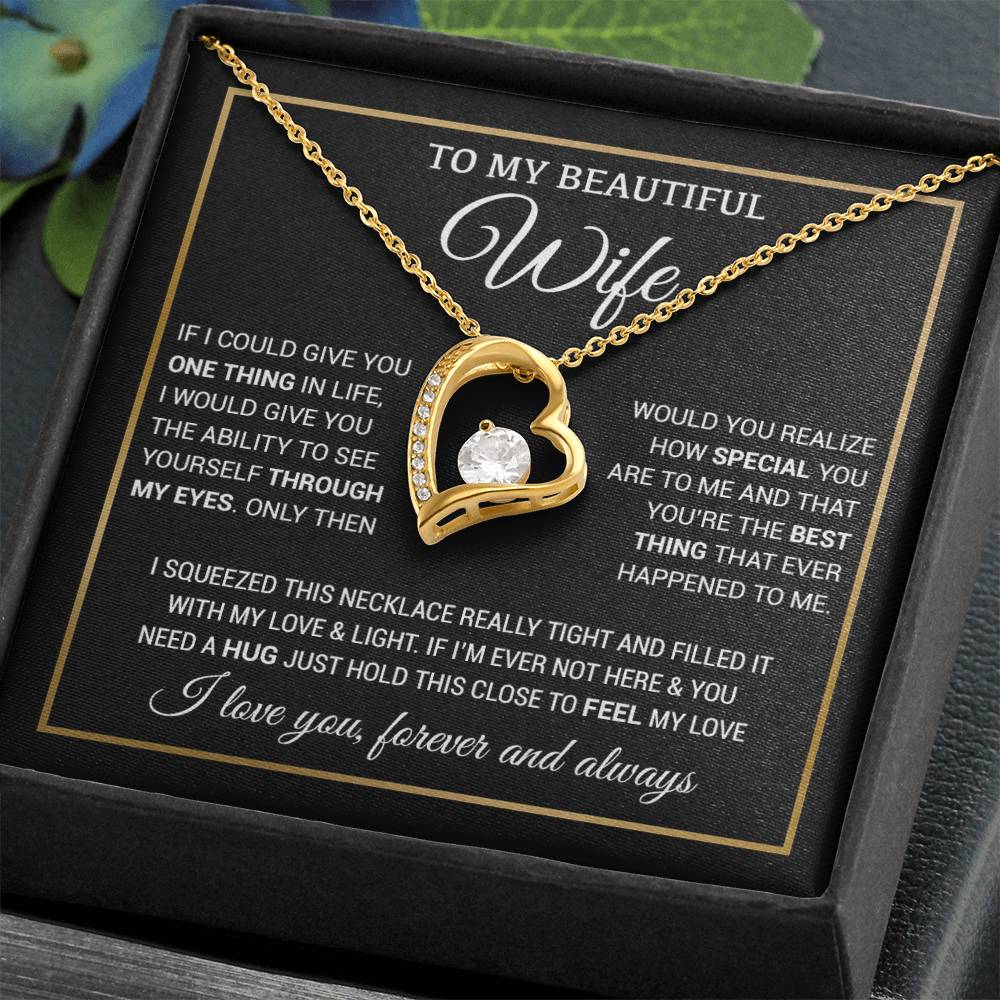 To My Wife Necklace, Christmas Gifts For Women, Anniversary Gift For Wife 5_11_Black