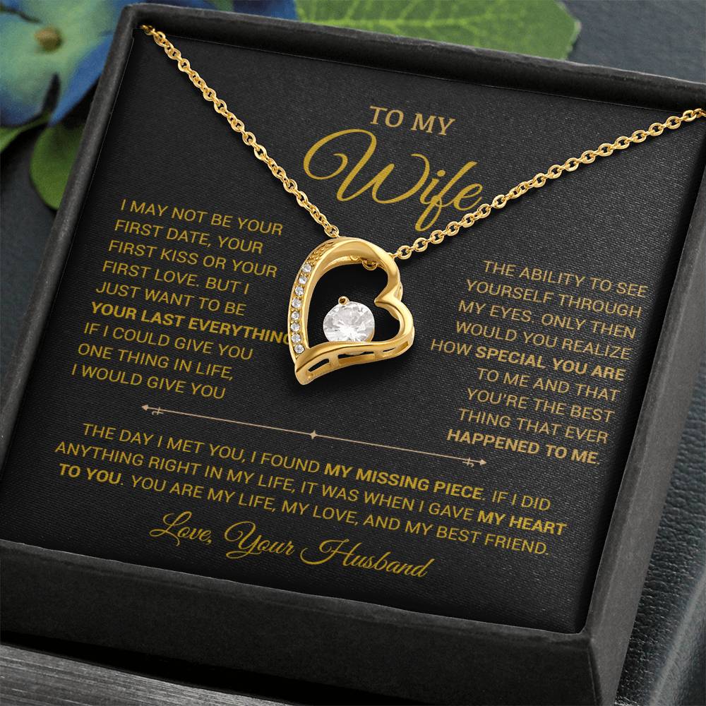 To My Wife Necklace, Gift For Wife, Anniversary Gift For Wife, Christmas Gift
