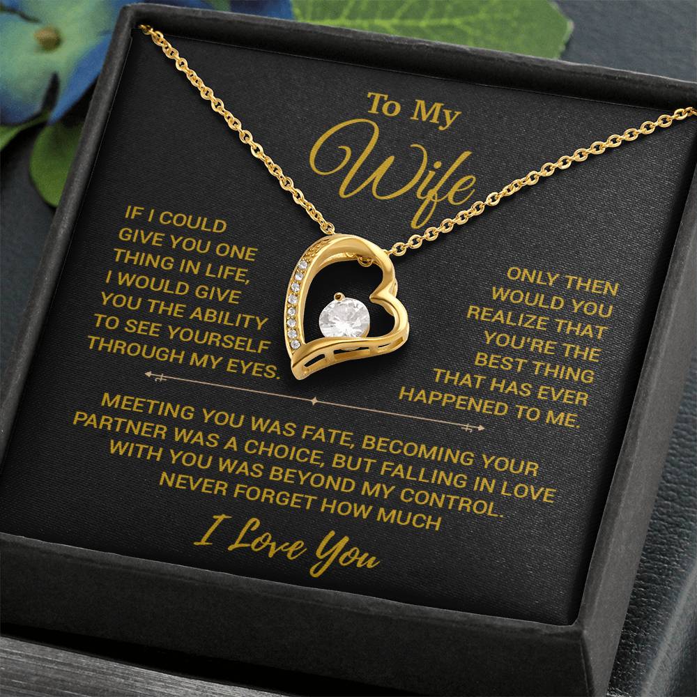 To My Wife Necklace, Christmas Gifts For Women, Anniversary Gift For Wife 19_10_Gold